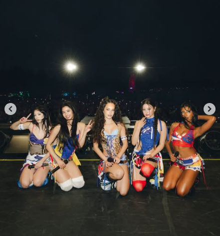 Katseye performe au lollapalooza en comlombie